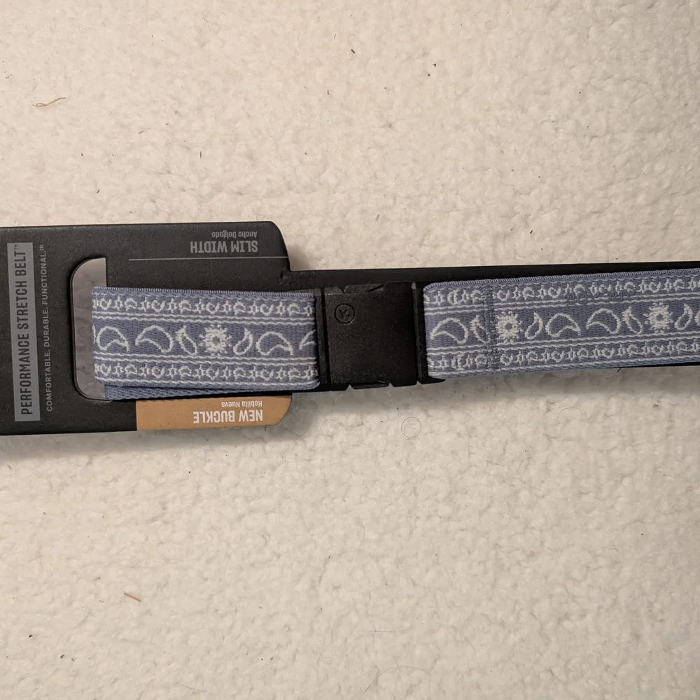 Arcade Light Blue Patterned Belt - Picture 5 of 6